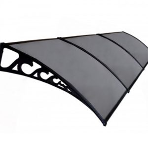 Sundurmagross Pratik Sundurma Kapı Pencere Üstü 100x450 cm Antrasit Gri 6 mm Levhalı
