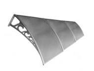 Sundurmagross Pratik Sundurma Kapı Pencere Üstü 100x450 cm Gri 6 mm levhalı - Görsel 2