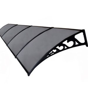 Sundurmagross Pratik Sundurma Kapı Pencere Üstü 100x480 cm Antrasit Gri 6 mm Levhalı