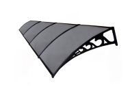 Sundurmagross Pratik Sundurma Kapı Pencere Üstü 100x600 cm Antrasit Gri 6 mm levhalı