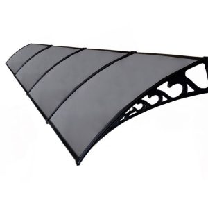 Sundurmagross Pratik Sundurma Kapı Pencere Üstü 100x600 cm Antrasit Gri 6 mm levhalı