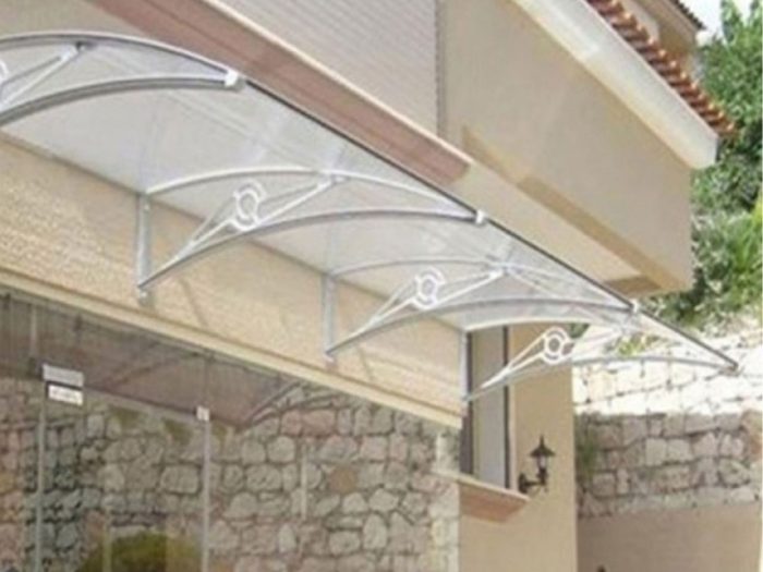 Sundurmagross TF Delux Seri 1,12 Alüminyum Ayaklı Sundurma 360 X 100 Gri 3 mm Solid Levha - Görsel 2