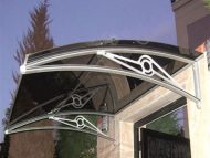 Sundurmagross TF Prolüx Kapı Üstü 15,19 Alüminyum Ayaklı Sundurma 190 X 150 Gri 4 mm Solid Levha - Görsel 3