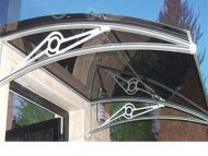 Sundurmagross TF Prolüx Kapı Üstü 15,19 Alüminyum Ayaklı Sundurma 190 X 150 Gri 4 mm Solid Levha - Görsel 4