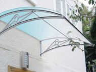 Sundurmagross TF Prolüx Kapı Üstü 15,19 Alüminyum Ayaklı Sundurma 190 X 150 Yeşil 4 mm Solid Levha - Görsel 3