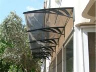 Sundurmagross Transpaforza TF STD 1.12 Kapı Üstü Sundurma 360 X 100 Bronz 3 mm Solid levha