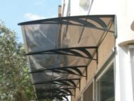 Sundurmagross Transpaforza TF STD 1.12 Kapı Üstü Sundurma 360 X 100 Bronz 3 mm Solid levha - Görsel 4