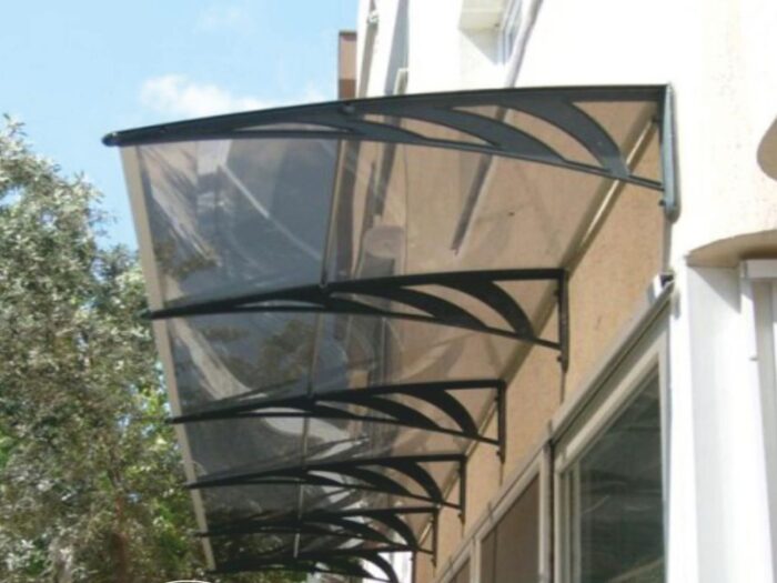 Sundurmagross Transpaforza TF STD 1.12 Kapı Üstü Sundurma 360 X 100 Bronz 3 mm Solid levha - Görsel 4