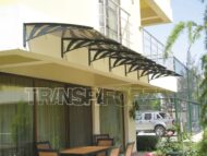 Sundurmagross Transpaforza TF STD 1.12 Kapı Üstü Sundurma 360 X 100 Gri 3 mm Solid levha - Görsel 2