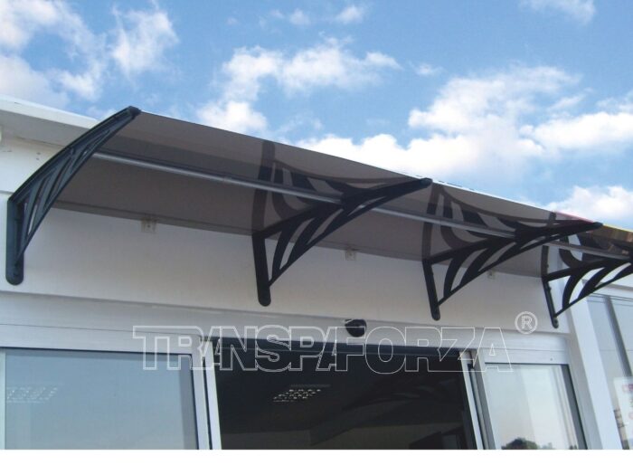 Sundurmagross Transpaforza TF STD 1.12 Kapı Üstü Sundurma 360 X 100 Gri 3 mm Solid levha - Görsel 4
