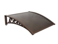 Sundurmagross Pratik Sundurma Kapı Pencere Üstü 100x100 cm Bronz 6 mm Levhalı