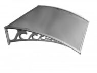 Sundurmagross Pratik Sundurma Kapı Pencere Üstü 100x100 cm Gri 6 mm Levhalı