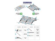 Sundurmagross Pratik Sundurma Kapı Pencere Üstü 100x200 cm Antrasit Gri 6 mm Levhalı - Görsel 2