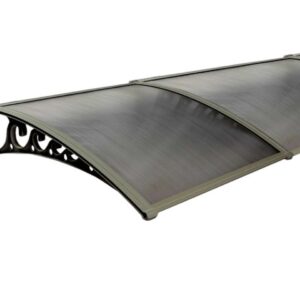 Sundurmagross Pratik Sundurma Kapı Pencere Üstü 100x450 cm Bronz 6 mm levhalı
