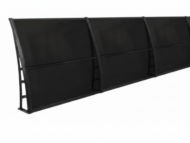 Sundurmagross LUPIN Kapı Pencere Üstü Pratik Sundurma 105x480 - Siyah - Görsel 2