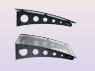 Sundurmagross Metal taşıyıcılı Kapı Üstü Pratik Sundurma Oval Serisi Antrasit Ayak Şeffaf Levha - Görsel 9