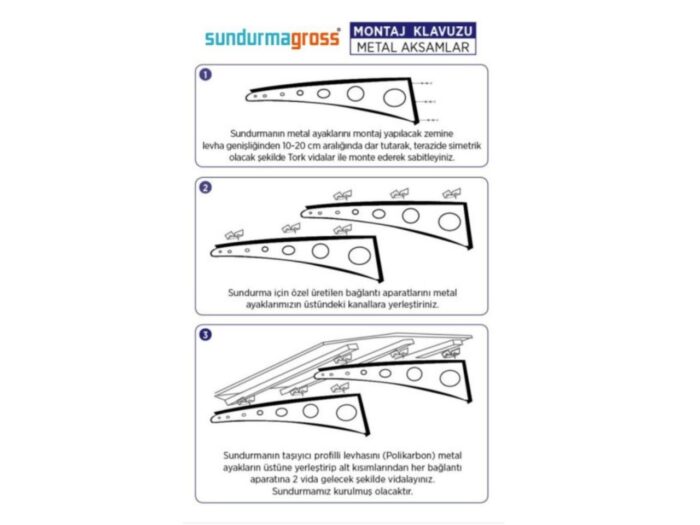 Sundurmagross Metal taşıyıcılı Kapı Üstü Pratik Sundurma Oval Serisi Siyah Ayak Siyah Levha - Görsel 5