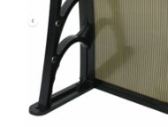 Kapı Pencere Üstü Pratik Sundurma 120 X 60 Bronz - Görsel 4