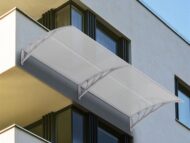 Kapı Pencere Üstü Pratik Sundurma 300 X 100 cm Gri - Görsel 2