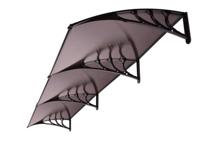 Kapı Pencere Üstü Pratik Sundurma 300 X 100 cm Siyah - Görsel 7