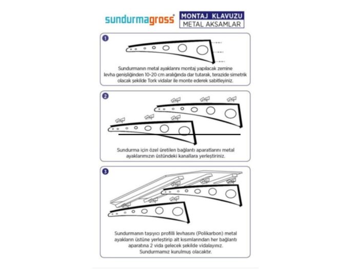 Metal taşıyıcılı Kapı Üstü Pratik Sundurma Lotus Serisi Siyah Ayak Şeffaf Levha - Görsel 7